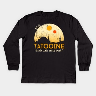 Visit Tatooine Kids Long Sleeve T-Shirt